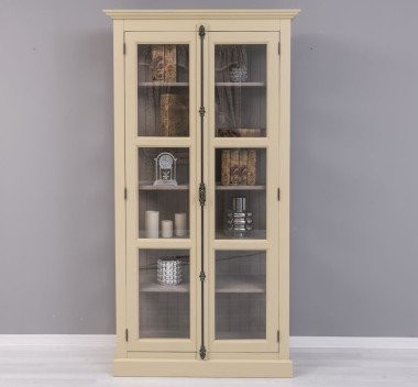 Schrank Regal Vitrine 110x210x40cm Kiefernholz massiv