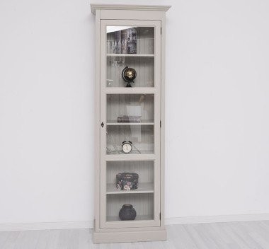 Schrank Regal Vitrine 75x220x40cm Kiefernholz massiv