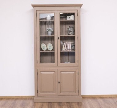 Schrank Regal Vitrine 110x210x39cm Kiefernholz massiv